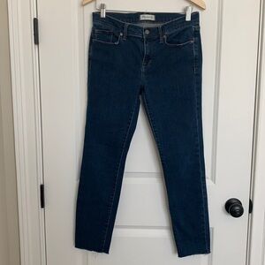 Madewell Women’s Raw Hem Jeans Blue 29